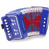 New Classic Toys Accordion Blue with Music Book, Multicolore, Fisarmonica blu, 10056