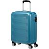 American Tourister Astrobeam - Spinner S, bagagli a mano, 55 cm, 36 L, blu (ghiaccio acqua)