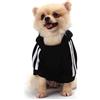 QiCheng&LYS Vestiti Dell'animale Domestico di Hoodies Del Cane Cappotti Invernali Del Cane Cappotto Caldo Dell'animale Domestico (Nero, XS)