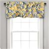 Lush Decor Dolores Valance Tenda Singola con Stampa Floreale con Uccellini, Poliestere, Giallo, W 52 x L 18 (1 Panels)