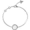 Guess Braccialetto Donna della Collezione Life in 4G. La Gioiello realizato in Acciaio. La Colore: Silver. La referenza è JUBB02137JWRHL. La