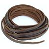 LolliBeads, laccio in vera pelle, Pelle, Flat Dark Brown_5mm_2M, 5mm 2yard