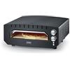 CASO PizzaChef 400° - Forno elettrico per pizza, pinsa, fiamma, forno in pietra calda a 400 °C, pietra per pizza in cordierite, interno in acciaio inox, pizza pronta in 2-3 minuti