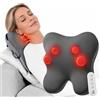 BOB AND BRAD Massaggiatore per schiena e collo per alleviare i dolori del tessuto profondo, cuscino massaggiante elettrico EZBack-R Shiatsu con telecomando termico per spalle, gambe, ottimi regali
