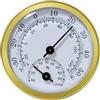 CGEAMDY Mini Termometro per Auto 58 MM, Misuratore Temperatura Analogico Meccanico, Mini Termometro con Adesivi in Pasta, per Camion, Fuoristrada, Meteorologia, Agricoltura, Industria(Oro)
