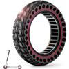 BANGTING 1PCS 60/70-6.5 Pneumatici per Monopattino Elettrico Ruote, 10x2.50-6.5 Gomme Piene, 10x2.5 Pollici Pneumatico per Segway Ninebot Max G2/G30/G30D/G30E/G30E/G30LP/G30D II/G30 Max (Rosso)