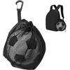ZMDMAH Sacco da ballo con coulisse, clip con fibbia, rete per pallacanestro, zaino portatile, borsa a rete, borsa per pallacanestro, borsa a rete, borsa per pallone, calcio, tennis, bambini, adulti