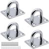 MZMing 4pcs M6 Gancio per Piastra Acciaio Inossidabile 304 4 Fori Max 120kg
