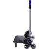 MONOJLY Zaino Trolley Pieghevole Carrello 6 Ruote Rotolamento-Bagagli Carrelli in Lega di Alluminio Bagagli Carrello a Mano per Borse Scuola