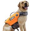 KAJILE Gilet Salvataggio Cane Regolabile,Costume Animali,Arancione,M