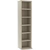 vidaXL Armadio Porta CD Elegante Pratico Robusto Comodo Portaoggetti Mobiletto Espositore con Scomparti Aperti Rovere Sonoma in Legno Multistrato