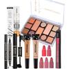 EnMart All in One Makeup Set, Kit Trucco Donna, Cosmetico Kit Viaggio per Occhi Viso Labbra, Regalo di Trucchi con Makeup Palette Ombretti, Rossetto, Mascara, Eyeliner, Concealer, Liquid Eyeshadow