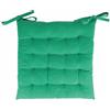 GALILEO SpA Set 5 Cuscino sedia con lacci 40x40 cm, verde amazzonia, Sibilla