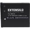 EXTENSILO batteria compatibile con Canon PowerShot A2200, A3000 IS, A3000IS, A3100IS fotocamera digitale DSLR (700mAh, 3,7V, Li-Ion)