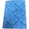 LARA MORADA - Telo Copritutto, Gran Foulard per Divano/Letto, Telo Copritutto in Loneta, Made in Italy, Stampato, Misura Matrimoniale 240x280 cm, Art Imperial, Ramage Azzurro