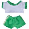 niannyyhouse Bambola di peluche, 10 cm, 15 cm, 20 cm, vestiti a contrasto, t-shirt e pantaloni, abbigliamento sportivo, morbido peluche imbottito (A2, 20 cm)