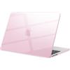 eleger Cover compatibile con MacBook Air 13 pollici M5 A3449 M4 A3240 M3 A3113 M2 A2681, uscita nel 2026 2025 2024 2022, Custodia dura per Mac Book Air 13.6, Rosa trasparente