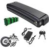 WILLQ Batteria Bici elettrica 48V 10.4Ah Batteria Litio a Forma Curva Batteria per Bici elettrica Pieghevole con caricabatteria per Motore Scooter Pieghevole 0-500 W Kit modificato