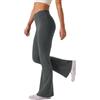 Glacspyg di Yoga della Vita Alta delle Donne Leggings Svasati Addominali di Allenamento Elastico per Il Tempo Libero Running Pants Nero L