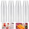 Kleemeiero 200 Pezzi Bicchieri in Plastica Trasparente Bicchiere Plastica Piccolo 30ml Bicchieri Trasparenti Plastica Bicchieri Piccoli Plastica per Dolci, Acqua, Bevande, Vino per Compleanni