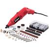 Hi-Spec Utensile Multifunzione Rotativo, Multiutensile Rotativo 130W a Velocità Variabile per Incidere/Forare/Tagliare/Levigare, 120 Accessori, in Valigetta Portaoggetti