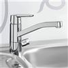 Hansa Polo rubinetto da cucina, orientabile, con ingresso per elettrodomestici, 52662293, Polo cromo [Rubinetteria da Cucina > Rubinetti da Cucina]