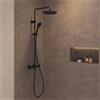 Duravit Shower Systems colonna doccia con termostatico, TH4282008046, Shower Systems nero opaco [Rubinetteria Bagno > Colonne Doccia]