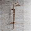 OMNIRES CONTOUR sistema doccia, termostatico, CT8044CPB, CONTOUR rame spazzolato [Rubinetteria Bagno > Colonne Doccia]