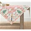 Artoid Mode Rosa Diamante Plaid Schiaccianoci Tovaglia Natale Biancheria Da Tavola Invernale Cucina Tavolo Decorazione Interno Vacanze Festa Decorazione 85x85 cm