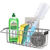 HONZUEN 2 in 1 Autoadesivo Porta Spugne da Cucina, Organizer per Lavello in Acciaio Inox 304 Nessuna Perforazione Richiesta da Cucina Cestino Portaoggetti, per Riporre Spugne Spazzole Detersivo