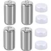 Mini Saliera In Acciaio Inox Vxcbad Per Viaggi E BBQ - Set Da 4 Pezzi
