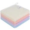 VIVOTE Set di 4 asciugamani da cucina in microfibra, morbidissimi e ad asciugatura rapida, leggeri e con asola per appenderli, Asciugamano per ospiti, 40 x 40 cm, bianco + rosa + blu + viola