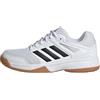 adidas Speedcourt Indoor Shoes Kids, Scarpe da Ginnastica Unisex-Adulto, Cloud White/Core Black/Gum, 34 EU