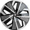Sparco Set di 4 copricerchi da 15". Modello Nagoya Nero/Argento. Design sportivo per i cerchi della sua auto. Costruzione robusta e durevole.