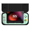 CRKD Nitro Deck Limited Edition con custodia per il trasporto, mazzo portatile professionale con zero stick Drift per Nintendo Switch e Switch OLED (Retro Mint - Nostalgia Collection)