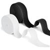 Romon 2 elastici da cucito larghi, 30 mm x 10 m, elastici da cucire, colore nero e bianco, per pantaloni, fai da te, tessuti per cucito, non facilmente deformabili