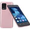 Bewinner Smartphone 8 PRO da 5 Pollici per Android, 2 GB + 32 GB Rom, Dual Card Dual Standby Sbloccato Cellulare, Riconoscimento Facciale Cellulare(Oro Rosa)