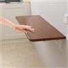 USFJATI Tavolo A Ribalta Da Parete,tavolo Da Muro Pieghevole,Tavolo Da Cucina,Tavolino Pieghevole Multifunzione Salvaspazio,per Giardino, Terrazza, Cortile, Tavolino Da Esterno ( Color : Walnut color , Size :