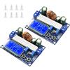 Binghe DC-DC Boost/Buck Modulo di tensione standard Binghe Tensione costante Corrente costante Buck Boost Convertitore di potenza Auto Boost/Buck con display digitale LCD compatibile con Arduino (2pcs)
