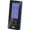 Trevi ME 3108 RC Stazione Meteo con Sensore Esterno, Display Retroilluminato a LED Blu, Termometro Interno Esterno, Igrometro e Funzione Sveglia, Nero