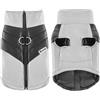 Idepet Cappottino invernale impermeabile, per cane/gatto taglia piccola, media e grande, S M L XL XXL 3XL 4XL 5XL (Grigio, 2XL)