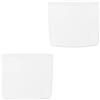 NICEIN® Fodere in Silicone per Parastinchi Calcio, Mini e Adulto, Lavabili e Antiscivolo (S - Bianco)