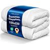 John Cotton New Way - Piumone estivo, 155 x 220 cm, leggero, per l'estate, morbido e traspirante, con certificazione Oeko-Test, coperta sottile, 155 x 220 cm