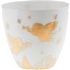 Cereria Di Giorgio Porta tealight in porcellana Ø 9,2 cm h 9,8 cm - Decorazione a tema natalizio
