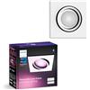 Philips Hue Centura White & Color Ambiance Ambiance downlight angolari 1 confezione, plafoniere dimmerabili per il sistema Hue, controllo intelligente della luce tramite voce e app, bianco.