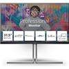 AOC U32U3CV Monitor PC 80 cm (31.5") 3840 x 2160 Pixel 4K Ultra HD LCD Nero