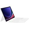 Samsung Book Cover Keyboard Custodia per tablet con tastiera per Galaxy Tab S9 | S9 FE, Bianco
