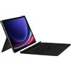 Samsung Book Cover Keyboard Custodia per tablet con tastiera per Galaxy Tab S9 | S9 FE, Nero