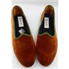 Friulane LE FRIULANE "SCARPETS" IN VELLUTO DI SETA COLOR MATTONE BORDO MILITARE SOLETTA IN CALDO FELTRO MIS 37-38