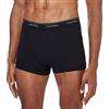 Calvin Klein Pantaloncino Boxer Uomo Confezione da 3 100% Cotone, Nero (Black/Black/Black), M